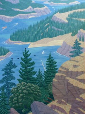 From a Gulf Island Cliff — 60" x 45"