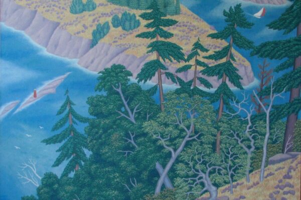 Gulf Island with Garry Oaks — 40" x 50"
