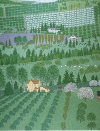 Orchard Country — 75" X 67" oil on linen