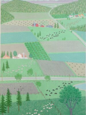 Early Spring Farms 11" X 15.5" gouache 2006 Early Spring Farms 11" X 15.5" gouache 2006