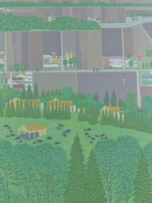 North From 36th Avenue - Spring 60" X 51"
