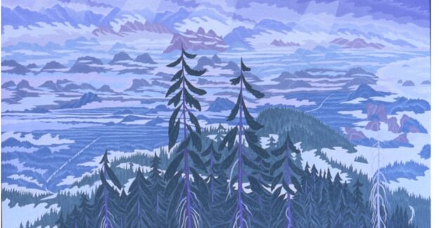 From the Lookout 36" x 50" oil on linen 1979 From the Lookout 36" x 50" oil on linen 1979