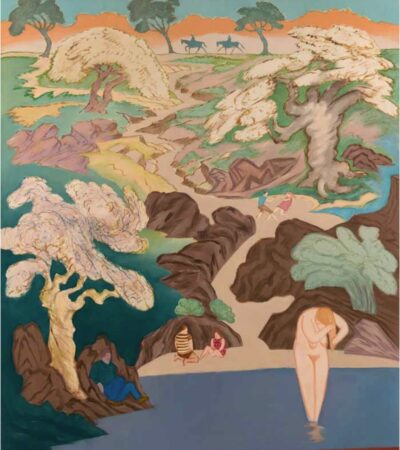 Gentle On My Mind 88" X 76" oil on linen 1970