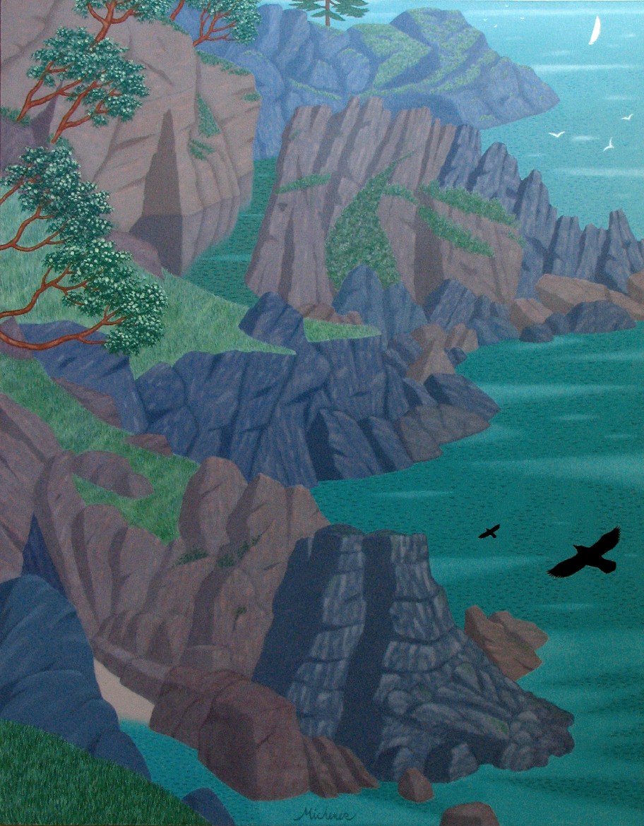 Sooke Coast — 64" x 50"