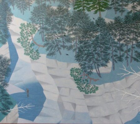 Two Fishers — 50" x 64" oil on linen