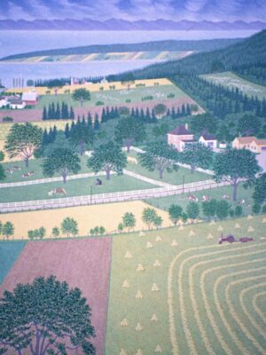 Farms Near Saanich — 51" X 45" oil on linen 1985