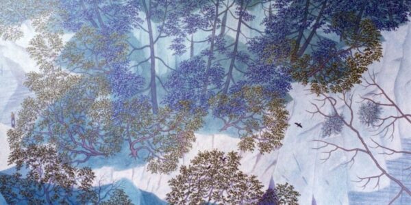 Fishing At First Light — 40" x 76" oil on linen