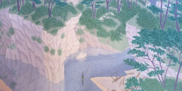 Fly Fishing — 30" x 51" oil on linen