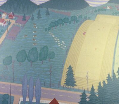 Gulf Island Farms — 51" X 62" oil on linen 1981